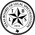 Carl Ceder Texas Board of Legal Specialization Badge